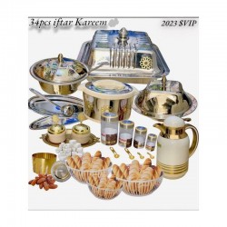 Ensemble De Vaisselle IFTAR RAMANDAN 2023 34 Pièces