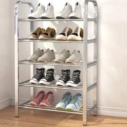 Rangement de chaussures en métal 5 niveaux