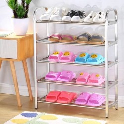 Rangement de chaussures en métal 5 niveaux