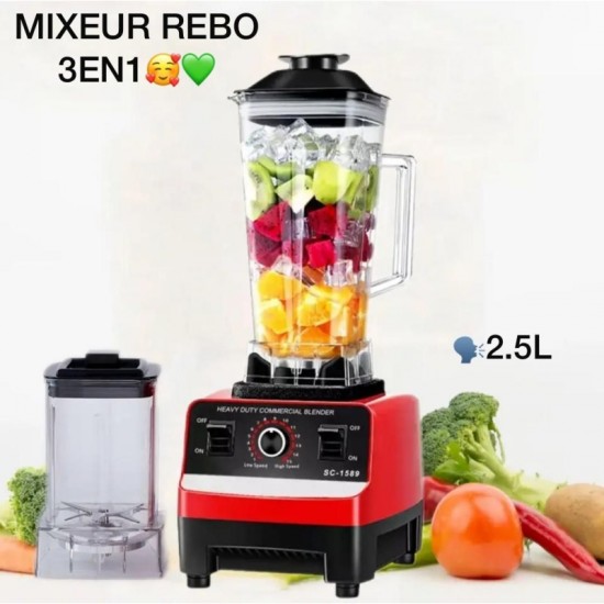 Mixeur Blender Silver Crest - 3000w- 2.5 L