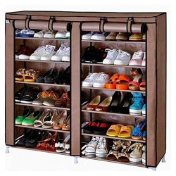 Armoire de Rangement de Chaussures 36 Paires Portable 