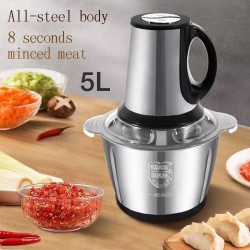 HACHOIR Electrique en Inox - Grand Modèle - 5 Litres