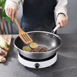 Poêle antiadhésive en forme de nid d'abeille