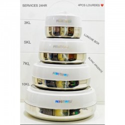 SET DE 4 BOLS ISOTHERMES FENGTIANLI BOLS ISOTHEMES 24H LUNCHBOX INOX