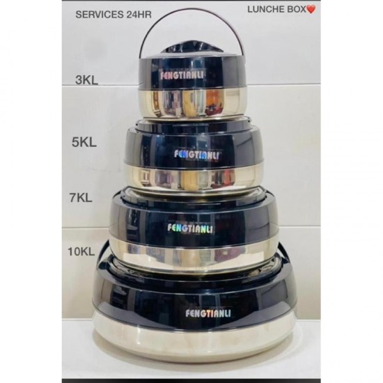 SET DE 4 BOLS ISOTHERMES FENGTIANLI BOLS ISOTHEMES 24H LUNCHBOX INOX