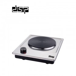 Plaque chauffante électrique à un brûleur en fonte DSP, argent