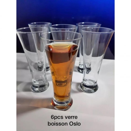 LOTS DE 6 PCS VERRE BOISSON