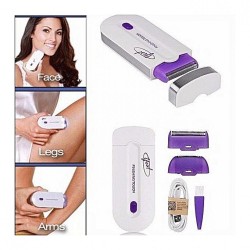 Épilateur portable Rasoir rotatif Outil d 'épilation pour poils de corps 22,4 * 14,4 * 5,5 cm Blanc