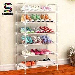 Range-chaussures Empilable Assemblage Multi-Couches Portable Chaussures Vêtements Organisateur-6 Couche