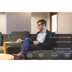 Écouteurs sans fil Bluetooth mains libres, oreillettes, micro stéréo, casque d'écoute Business, pour iPhone Samsung Huawei Xiaom