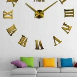 Horloge Murale - avec des Chiffres Romains - Noir