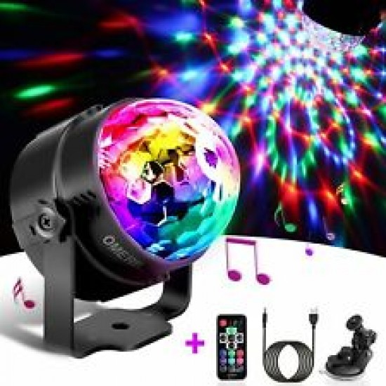 Lampe Discothèque en Boule Rotative