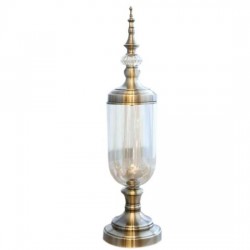 Verre Vase en Métal  Européenne Rétro