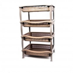 Étagère de rangement multifonction 4 niveaux 