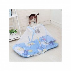 Lit Appoint Bébé avec Moustiquaire - Bleu