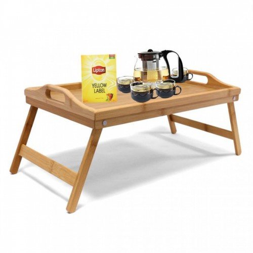 Bureau De Tour Pliable Pour Ordinateur Portable Table De Petit Déjeuner En Bois Table De Lit Bureau De Tour Pliable Pour Ordinateur Portable Table De Petit Déjeuner En Bois Table De Lit