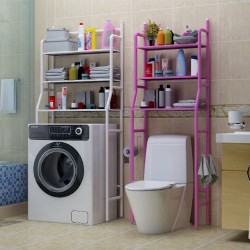 Étagère de toilette en métal