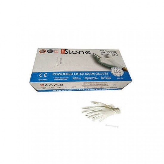 Gants-en Latex de Pierre Poudré Grand Blanc - Paquet de 100