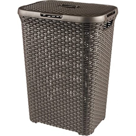 Panier à linge avec couvercle et poignée Panier à linge avec couvercle et poignée