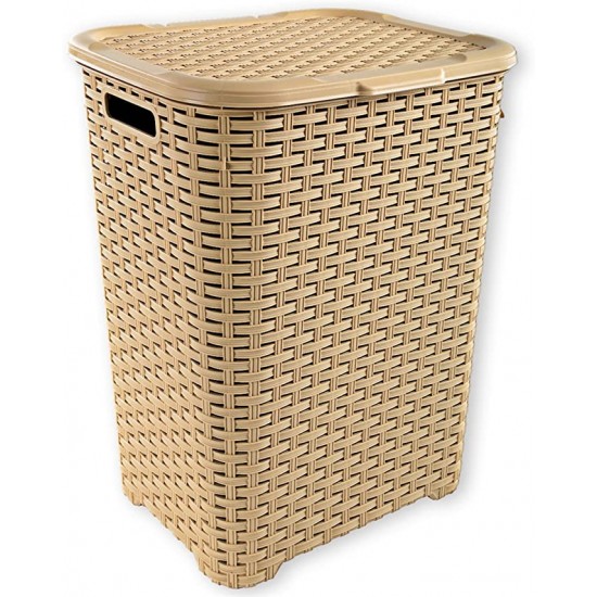 Panier à linge avec couvercle et poignée Panier à linge avec couvercle et poignée