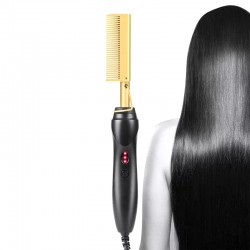 Peigne à défriser les cheveux electrique