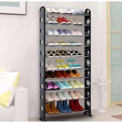 Porte chaussures à pieds à 10 niveaux Porte chaussures à pieds à 10 niveaux