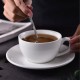 Ensemble Tasse a Café + Plateau en Porcelaine