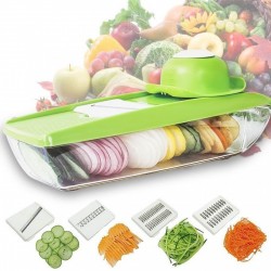  Trancheuse de mandoline multi-fonctionnelle pour cuisine Vert Blanc