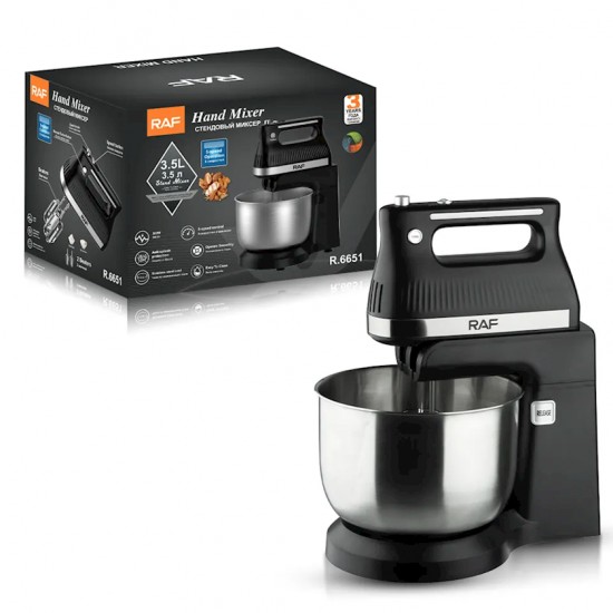 Mixeur batteuse avec bol 3.5 Litres RAF R-6651 Mixeur batteuse avec bol 3.5 Litres RAF R-6651