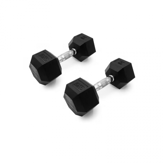 Haltères hexagonaux Leffort 10 kg Haltères hexagonaux Leffort 10 kg