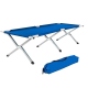 Lit Camping pliable en fer Bleu. Lit Camping pliable en fer Bleu.