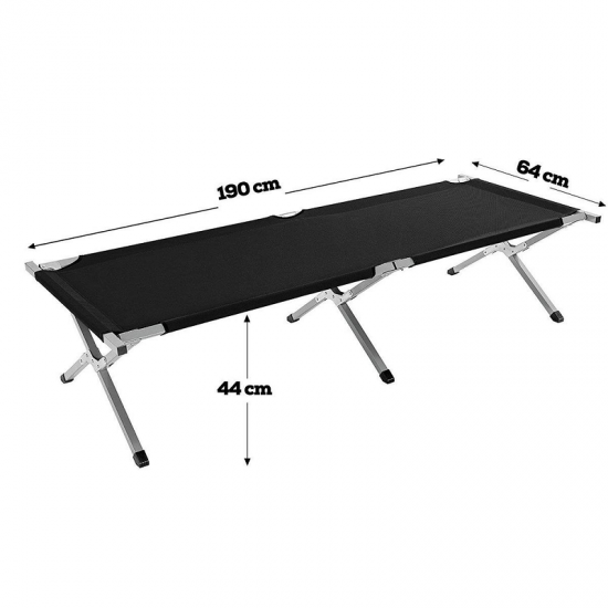 Lit Camping pliable en fer Bleu. Lit Camping pliable en fer Bleu.