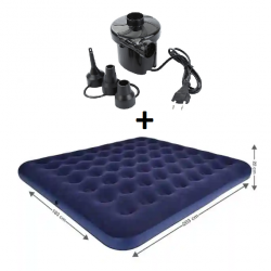 Matelas Gonflable - 2 Places - Bleu