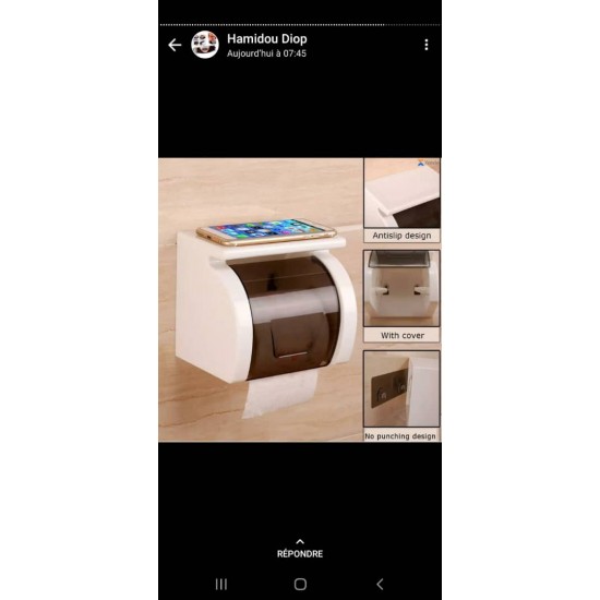 Porte papier hygiénique étanche Porte papier hygiénique étanche