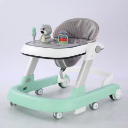 Youpala Marche Bébé Classique Avec Table De Jeux Verte/Blanc.